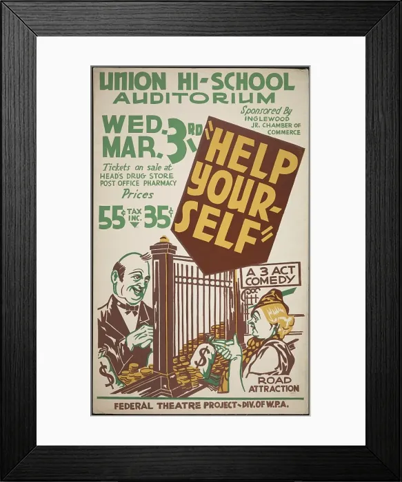 Framed Print : Help Yourself, [193-]. Creator: Unknown