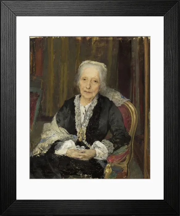 Framed Print : Portrait de Juliette Drouet, 1883. Creator: Jules Bastien-Lepage Framed Print : Portrait de Juliette Drouet, 1883. Creator: Jules Bastien-Lepage