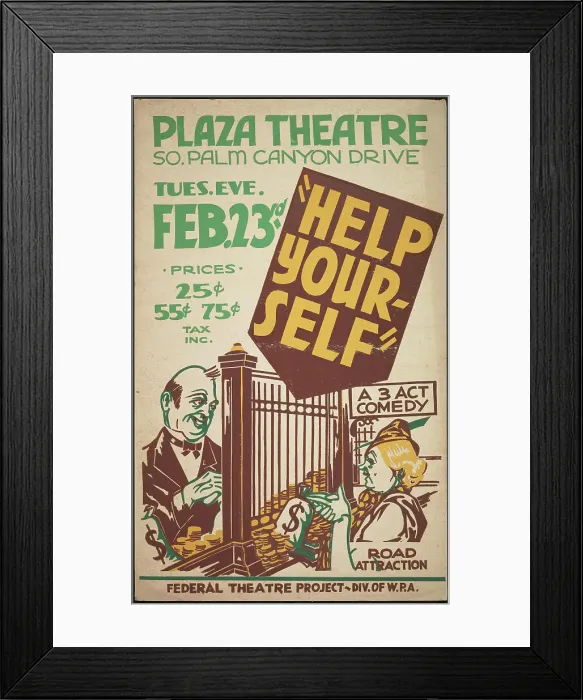 Framed Print : Help Yourself, (Palm Springs?), [193-]. Creator: Unknown