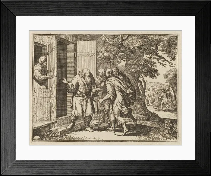 Framed Print : Lodging of the Travelers. Creator: Conrad Meyer Framed Print : Lodging of the Travelers. Creator: Conrad Meyer