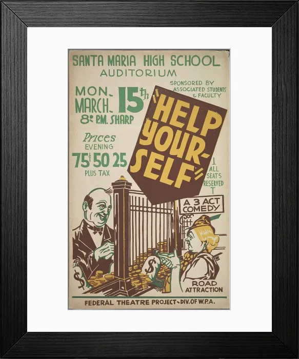 Framed Print : Help Yourself, [193-]. Creator: Unknown