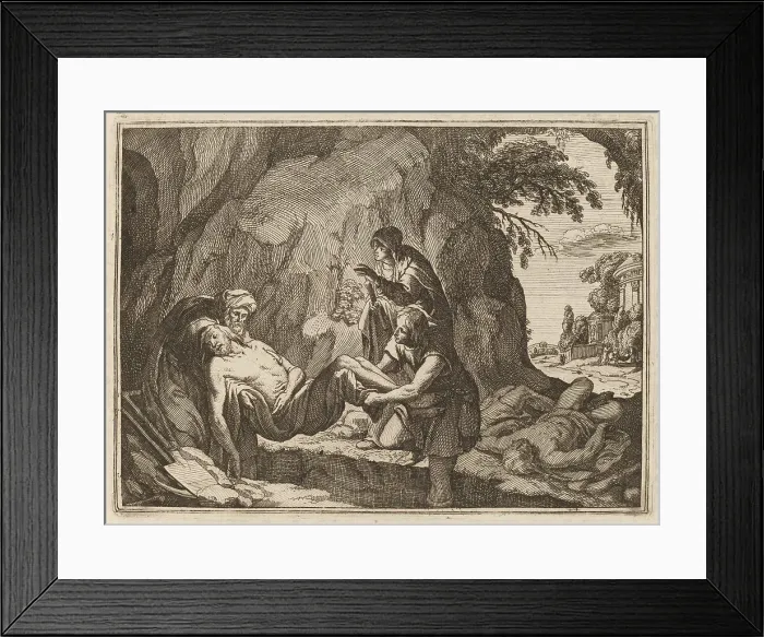 Framed Print : Burying the Dead. Creator: Conrad Meyer Framed Print : Burying the Dead. Creator: Conrad Meyer