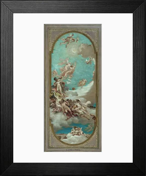 Framed Print : Sketch for the town hall at Saint-Maur-des-Fossés : Honeymoon, 1883. Creator: Paul Milliet Framed Print : Sketch for the town hall at Saint-Maur-des-Fossés : Honeymoon, 1883. Creator: Paul Milliet