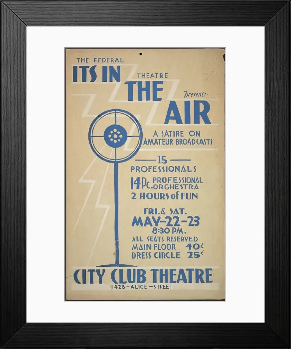 Framed Print : It's In the Air, [193-]. Creator: Unknown