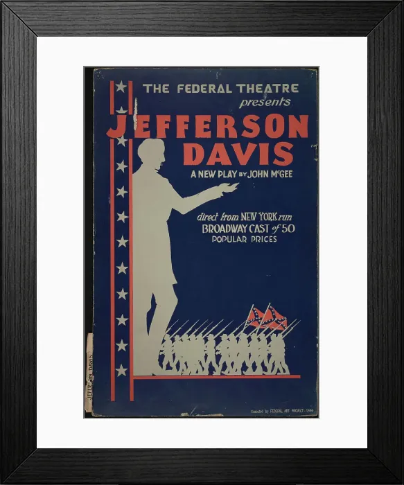 Framed Print : Jefferson Davis, [193-]. Creator: Unknown