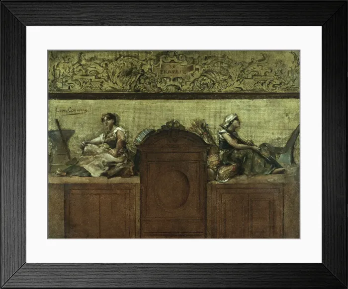 Framed Print : Esquisse pour la salle des mariages de la mairie du 15e arrondissement : Le travail, 1884. Creator: Leon Francois Comerre Framed Print : Esquisse pour la salle des mariages de la mairie du 15e arrondissement : Le travail, 1884. Creator: Leon Francois Comerre