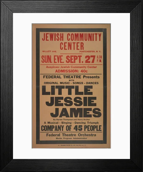 Framed Print : Little Jessie James, [193-]. Creator: Unknown