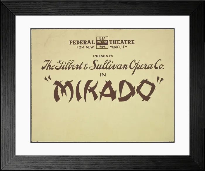Framed Print : Mikado, [193-]. Creator: Unknown