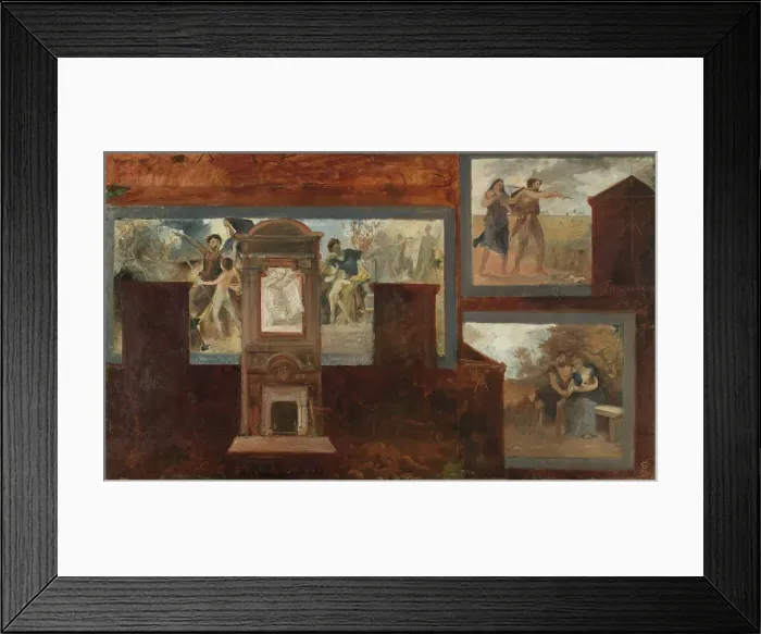 Framed Print : Sketch for the town hall of the 15th arrondissement : Education, 1884. Creator: George Recipon Framed Print : Sketch for the town hall of the 15th arrondissement : Education, 1884. Creator: George Recipon