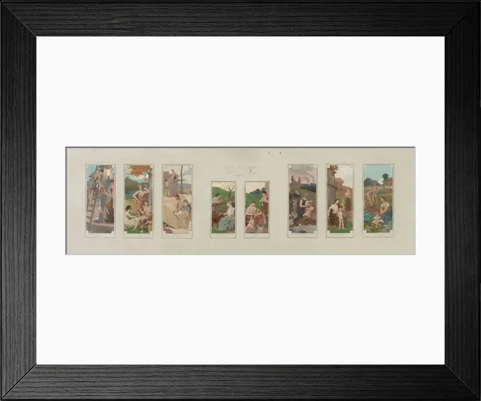 Framed Print : Sketch for the salle des fêtes in the town hall at Courbevoie... 1884. Creator: Alexandre Seon Framed Print : Sketch for the salle des fêtes in the town hall at Courbevoie... 1884. Creator: Alexandre Seon