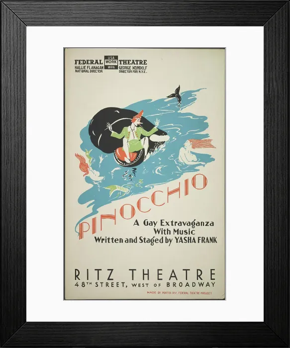 Framed Print : Pinocchio, [193-]. Creator: Unknown