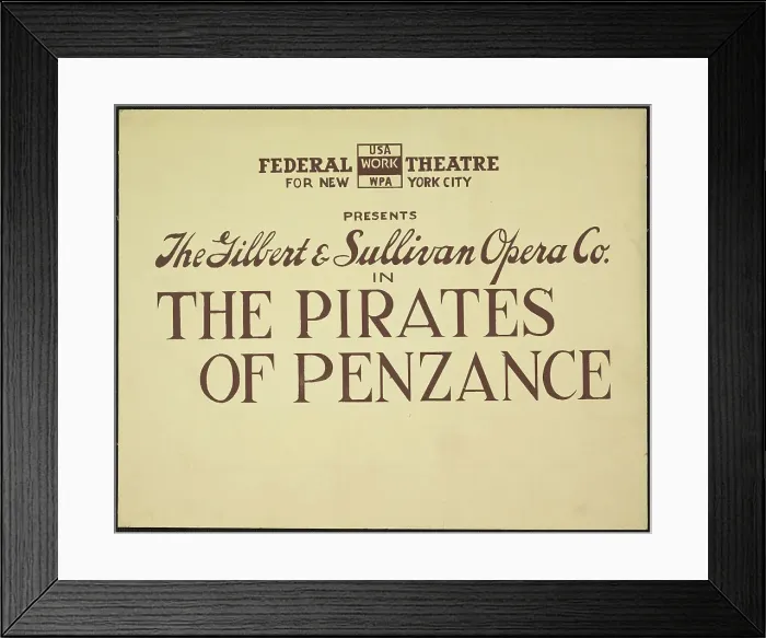 Framed Print : The Pirates of Penzance, [193-]. Creator: Unknown