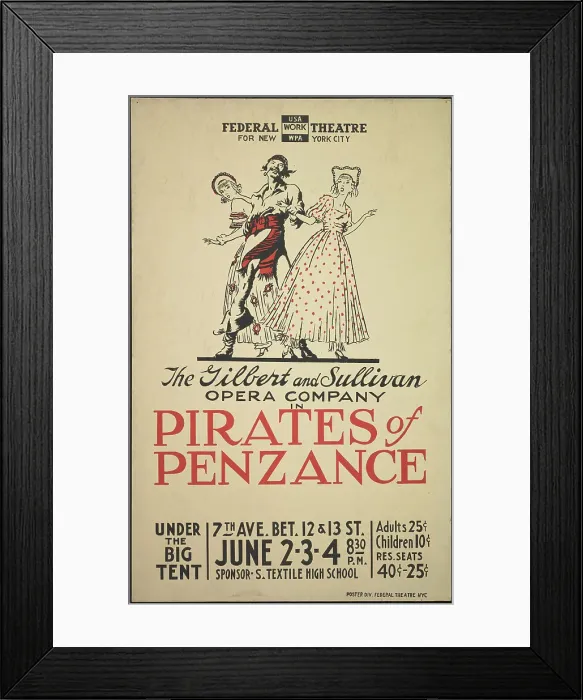 Framed Print : Pirates of Penzance, [193-]. Creator: Unknown