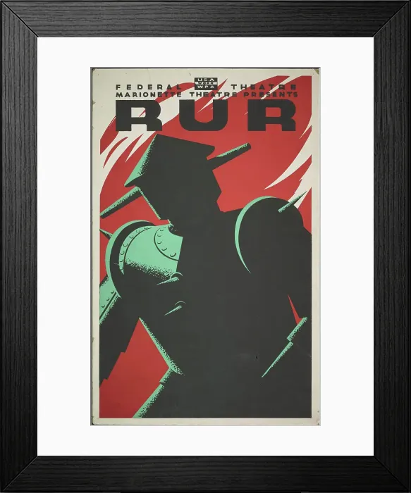 Framed Print : R.U.R. [193-]. Creator: Unknown