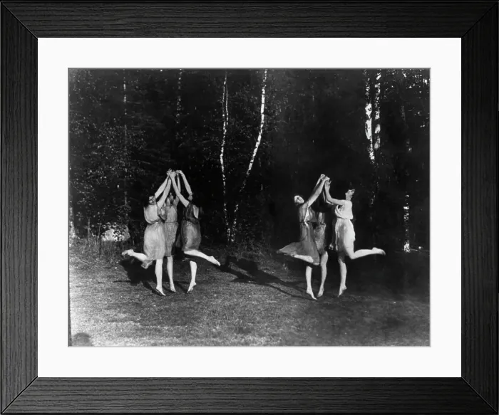 Framed Print : Six dancing figures, n.d.. Creator: Frances Benjamin Johnston Framed Print : Six dancing figures, n.d.. Creator: Frances Benjamin Johnston
