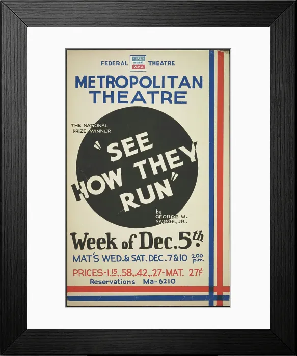 Framed Print : See How They Run, [193-]. Creator: Unknown