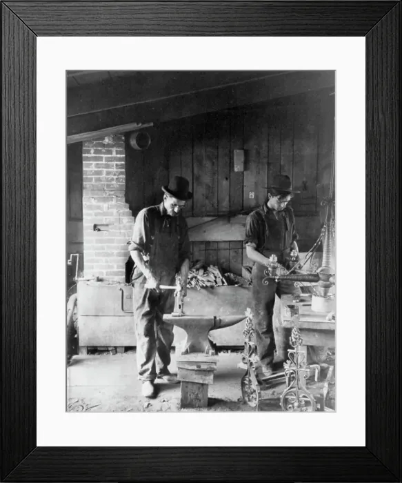 Framed Print : Roycroft Shop, East Aurora, N.Y. 1900. Creator: Frances Benjamin Johnston Framed Print : Roycroft Shop, East Aurora, N.Y. 1900. Creator: Frances Benjamin Johnston