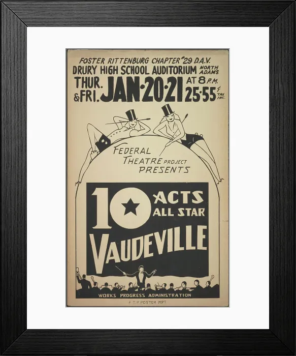 Framed Print : Vaudeville Revue, [193-]. Creator: Unknown