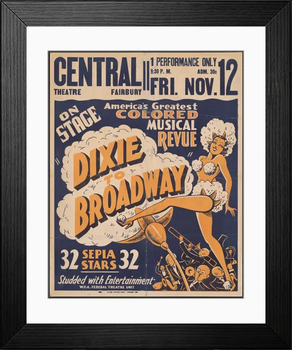 Framed Print : Dixie to Broadway, Fairbury, IL, [193-]. Creator: Unknown