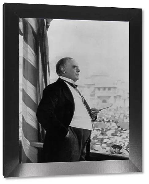 William McKinley delivering his last address, Buffalo, N.Y. Sept. 5, 1901, c1901. Creator: Frances Benjamin Johnston