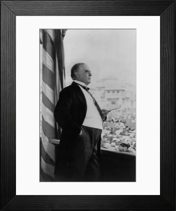 Framed Print : William McKinley delivering his last address, Buffalo, N.Y. Sept. 5, 1901, c1901. Creator: Frances Benjamin Johnston Framed Print : William McKinley delivering his last address, Buffalo, N.Y. Sept. 5, 1901, c1901. Creator: Frances Benjamin Johnston