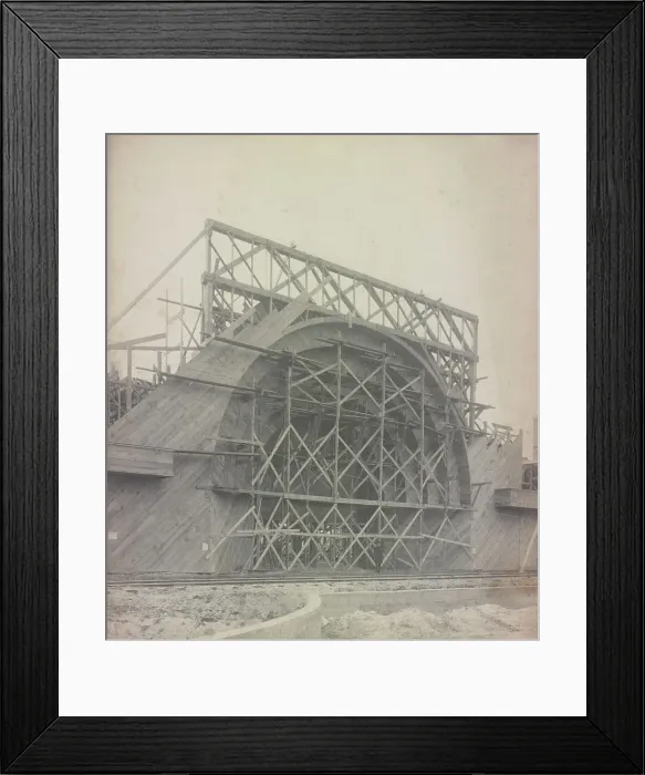Framed Print : Transportation Building, World's Columbian Exposition, Chicago, Illinois, 1892. Creator: Frances Benjamin Johnston Framed Print : Transportation Building, World's Columbian Exposition, Chicago, Illinois, 1892. Creator: Frances Benjamin Johnston
