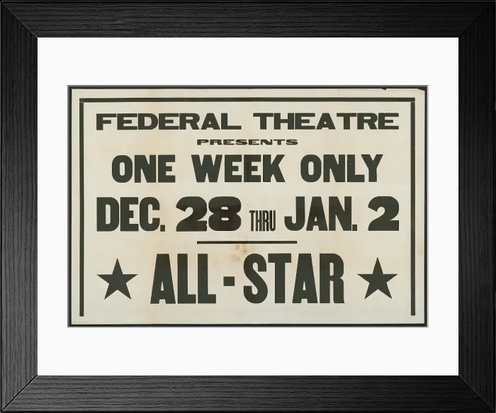 Framed Print : All-Star Vaudeville, [193-]. Creator: Unknown