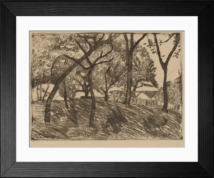 Framed Print : Landscape with Trees, c. 1902. Creator: Paula Modersohn-Becker Framed Print : Landscape with Trees, c. 1902. Creator: Paula Modersohn-Becker