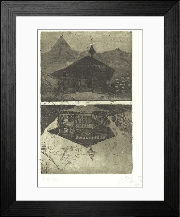 Framed Print : Chalet, 1899. Creator: Paula Modersohn-Becker Framed Print : Chalet, 1899. Creator: Paula Modersohn-Becker