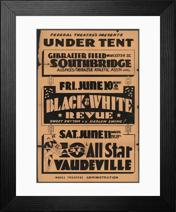 Framed Print : Black and White Revue, [193-]. Creator: Unknown
