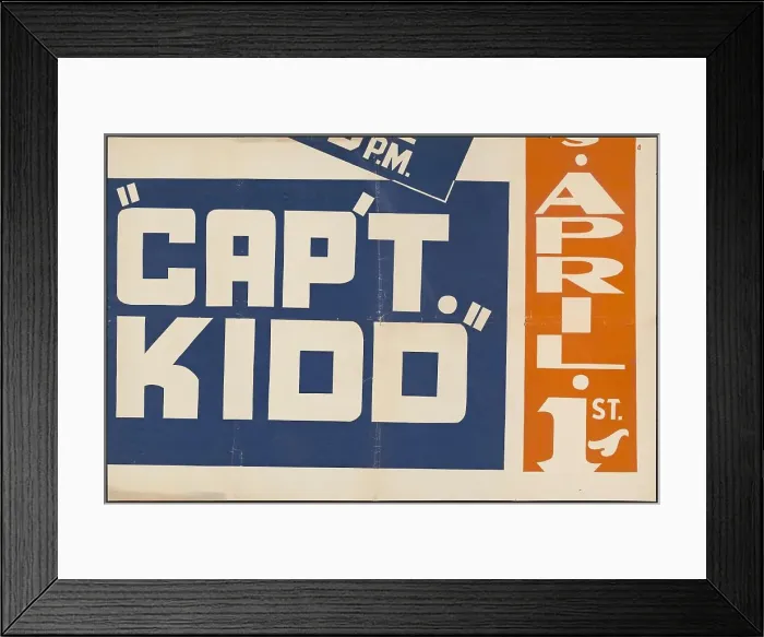 Framed Print : Captain Kidd, [193-]. Creator: Unknown