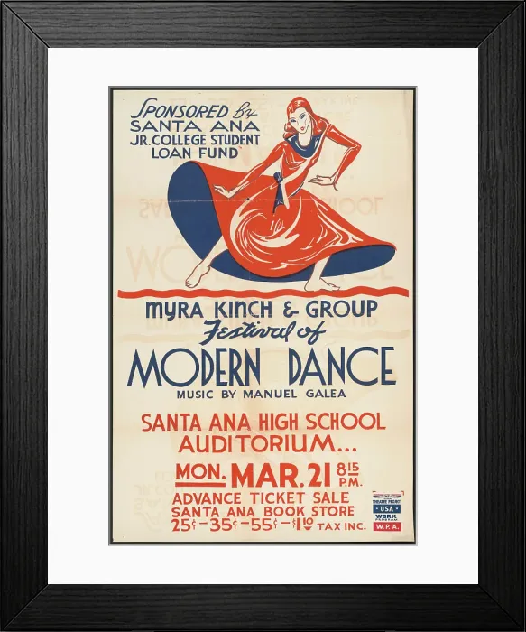 Framed Print : Festival of Modern Dance, [193-]. Creator: Unknown
