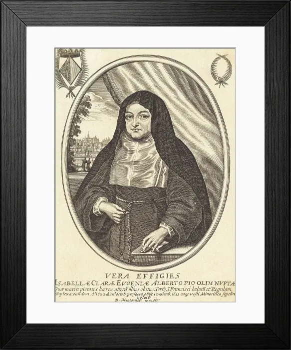 Framed Print : Isabelle Claire Eugénie. Creator: Balthasar Moncornet Framed Print : Isabelle Claire Eugénie. Creator: Balthasar Moncornet