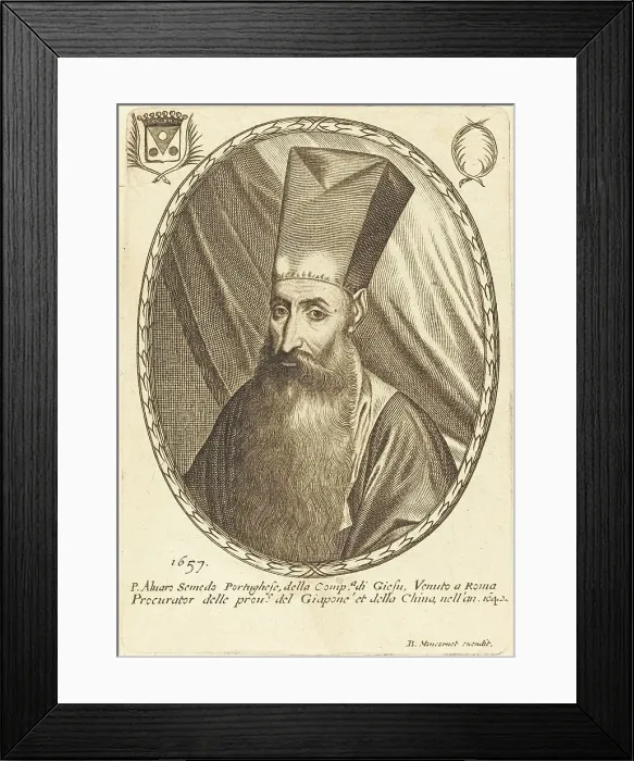 Framed Print : Aluaso Semedo, 1657. Creator: Balthasar Moncornet Framed Print : Aluaso Semedo, 1657. Creator: Balthasar Moncornet