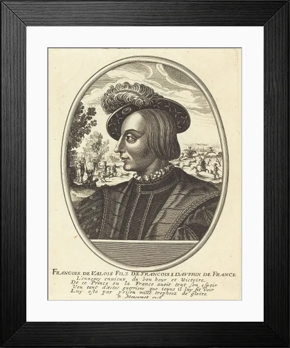 Framed Print : François de Valois. Creator: Balthasar Moncornet