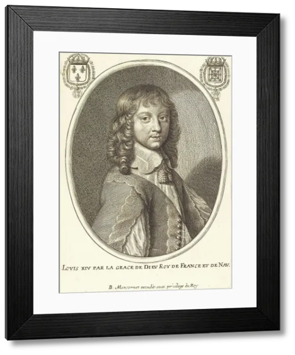 Framed Print : Louis XIV. Creator: Balthasar Moncornet Framed Print : Louis XIV. Creator: Balthasar Moncornet