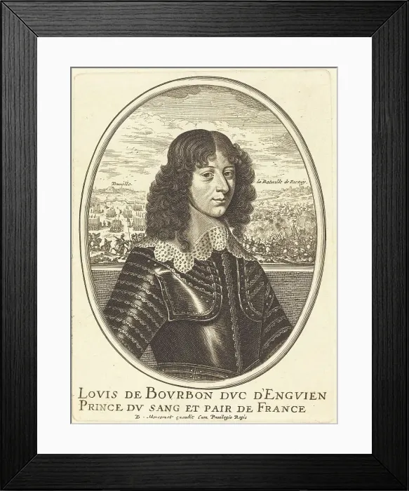 Framed Print : Louis II de Bourbon-Condé. Creator: Balthasar Moncornet Framed Print : Louis II de Bourbon-Condé. Creator: Balthasar Moncornet