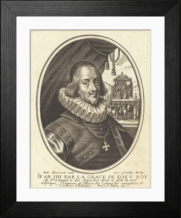 Framed Print : Jean IV, Duke of Bragance. Creator: Balthasar Moncornet Framed Print : Jean IV, Duke of Bragance. Creator: Balthasar Moncornet