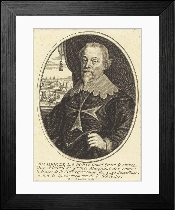 Framed Print : Amador de la Porte. Creator: Balthasar Moncornet Framed Print : Amador de la Porte. Creator: Balthasar Moncornet