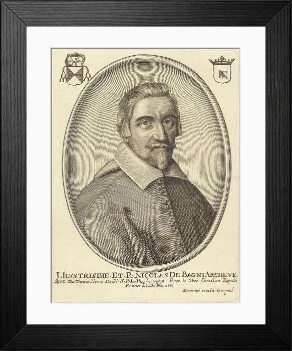 Framed Print : Jean-François Bagni. Creator: Balthasar Moncornet Framed Print : Jean-François Bagni. Creator: Balthasar Moncornet