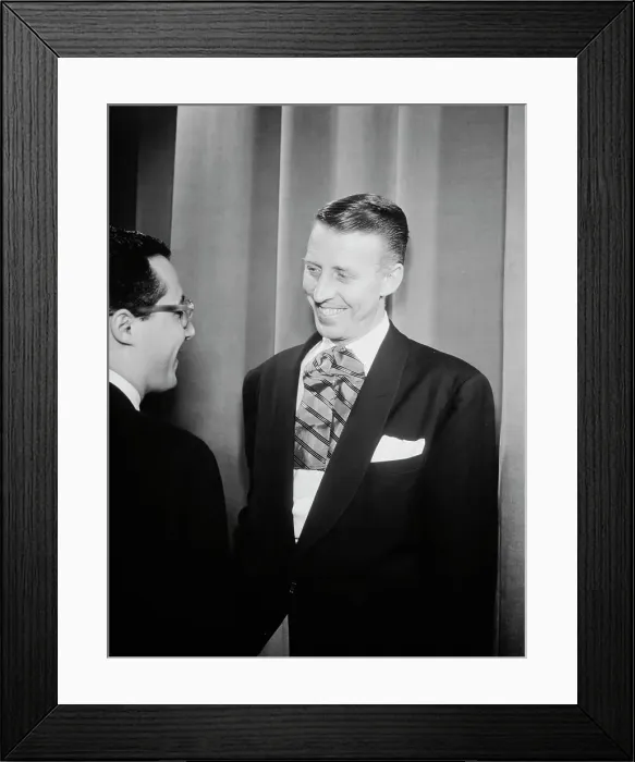 Framed Print : Portrait of Stan Kenton and Pete Rugolo, 1947 or 1948. Creator: William Paul Gottlieb Framed Print : Portrait of Stan Kenton and Pete Rugolo, 1947 or 1948. Creator: William Paul Gottlieb