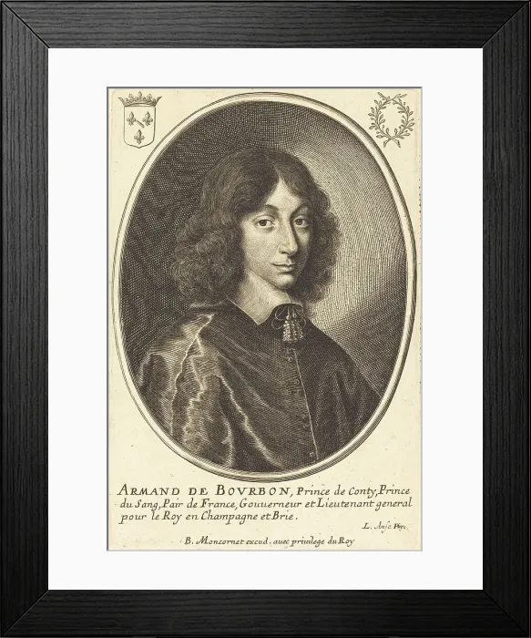 Framed Print : Armand de Bourbon. Creator: Balthasar Moncornet