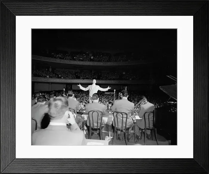 Framed Print : Portrait of Stan Kenton, 1947 or 1948. Creator: William Paul Gottlieb Framed Print : Portrait of Stan Kenton, 1947 or 1948. Creator: William Paul Gottlieb