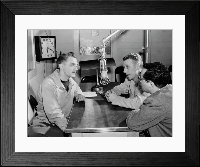 Framed Print : Portrait of Stan Kenton and Pete Rugolo, WORK, 1947 or 1948. Creator: William Paul Gottlieb Framed Print : Portrait of Stan Kenton and Pete Rugolo, WORK, 1947 or 1948. Creator: William Paul Gottlieb