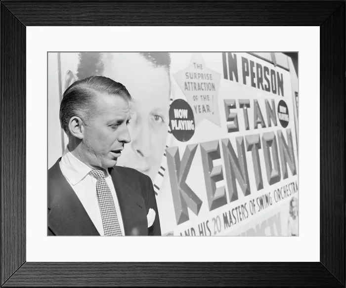 Framed Print : Portrait of Stan Kenton, 1947 or 1948. Creator: William Paul Gottlieb