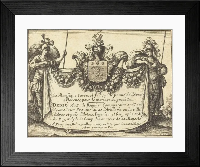 Framed Print : Title Page. Creator: Balthasar Moncornet Framed Print : Title Page. Creator: Balthasar Moncornet