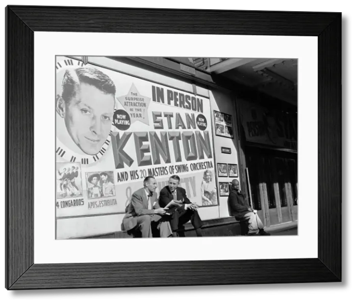Framed Print : Portrait of Stan Kenton and Bob Gioga, 1947 or 1948. Creator: William Paul Gottlieb Framed Print : Portrait of Stan Kenton and Bob Gioga, 1947 or 1948. Creator: William Paul Gottlieb
