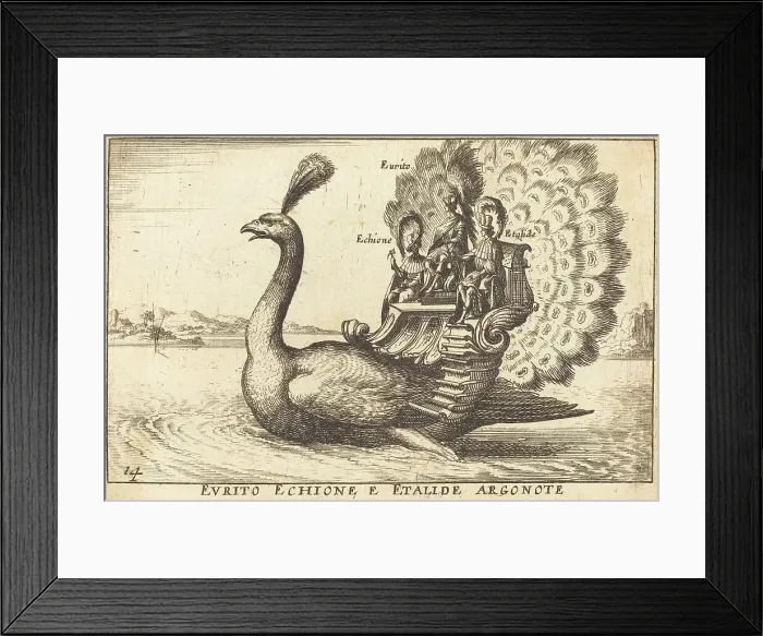 Framed Print : Evrito Echione e Etalide Argonote. Creator: Balthasar Moncornet Framed Print : Evrito Echione e Etalide Argonote. Creator: Balthasar Moncornet