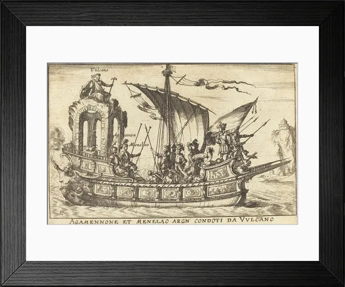 Framed Print : Agamennone et Menelao argn condoti da Vulcano. Creator: Balthasar Moncornet Framed Print : Agamennone et Menelao argn condoti da Vulcano. Creator: Balthasar Moncornet