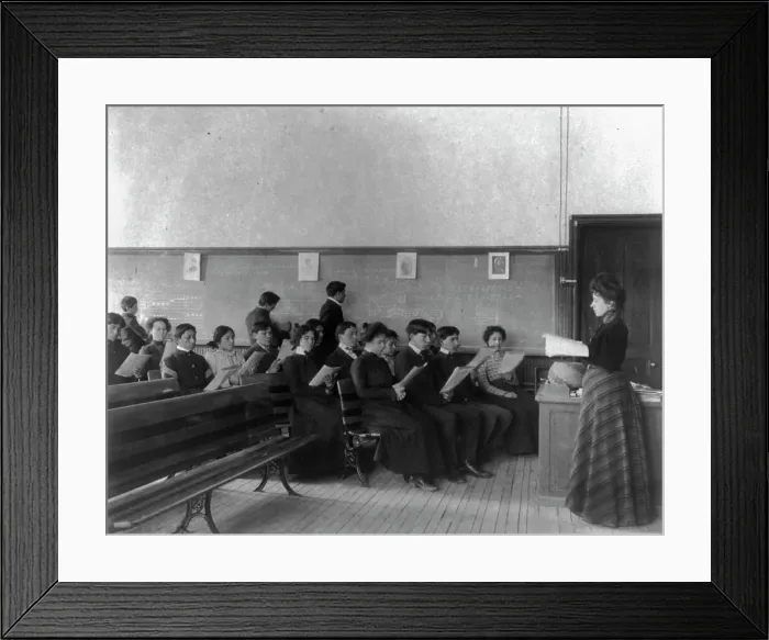 Framed Print : Carlisle Indian School, Carlisle, Pa. Music class, 1901. Creator: Frances Benjamin Johnston Framed Print : Carlisle Indian School, Carlisle, Pa. Music class, 1901. Creator: Frances Benjamin Johnston